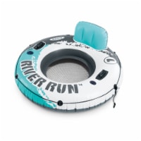 Intex River Run Single Inflatable Lake Floating Water Tube Lounger, Color Varies