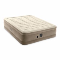 Intex Ultra Plush Fiber-Tech Airbed Elevated Air Mattress & Built-In Pump, Queen