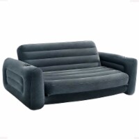 Intex Queen Size Inflatable Pull-Out Sofa Bed Sleep Away Futon Couch, Dark Gray Perspective: Main