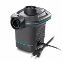 Intex 66639E 120 V AC Electric Quick Fill Air Pump with 3 Interconnected Nozzles