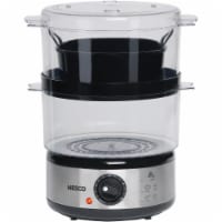 Nesco 5-Quart Steamer with Rice Bowl - Gray
