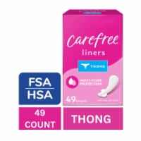CAREFREE® Regular Thong Unscented Pantiliners