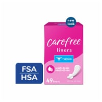 CAREFREE® Regular Thong Unscented Pantiliners