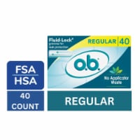 o.b. Tampons Regular Absorbency Unscented Perspective: Main
