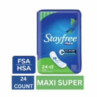 Stayfree Maxi Pads Super Absorbency Unscented