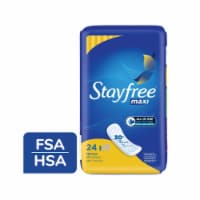 Stayfree Maxi Pads Regular Absorbency Unscented