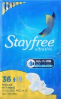 Stayfree Ultra Thin Pads With Wings Regular Absorbency Unscented