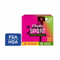 Playtex Sport Odor Shield Unscented Tampons Multipack