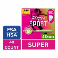 Playtex Sport Tampons Super Absorbency Unscented Perspective: Main