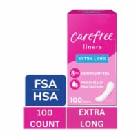 Carefree Panty Liners Extra Long Extra Heavy Super Absorbency Unscented