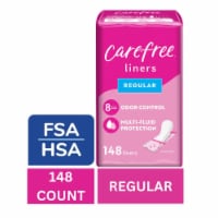 Carefree Panty Liners Regular Absorbency Wrapped Unscented Perspective: Main