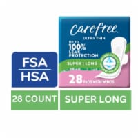 Carefree® Ultra Thin Pads with Wings Super Absorbency Unscented Perspective: Main