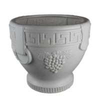 Union Products 53521SC Classic Roman Concrete Grape Pattern Urn Planter