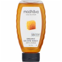 Madhava Natural Sweeteners Organic Golden Honey Unfiltered - 16 oz (454 g) Perspective: Main