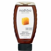 Madhava® Natural Sweeteners Organic Amber Honey Unfiltered Perspective: Main