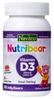 Navitco NutriBear Natural Fruit Flavor Vitamin D3 Jelly Bear Gummies 1000IU Perspective: Main