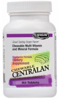 Landau Grape Flavor Multi-Vitamin Chewable Centralan Tablets Perspective: Main