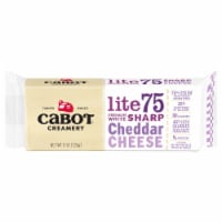Cabot® Lite 75% White Sharp Cheddar Block Cheese