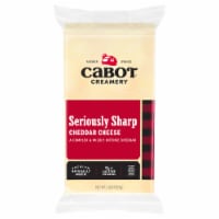 Cabot® Seriously Sharp Cheddar Block Cheese Perspective: Main