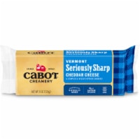 Cabot Creamery Seriously Sharp Yellow Cheddar Cheese Block Perspective: Main