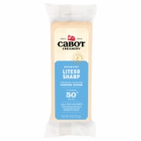Cabot® Light 50 Sharp White Cheddar Cheese Perspective: Main