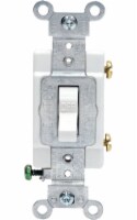 Leviton 20 amps Single Pole Toggle AC Quiet Switch White 1 pk - Total Qty: 1; Each Pack Qty: