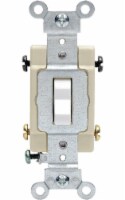 Leviton Four Pole Toggle AC Quiet Switch - White