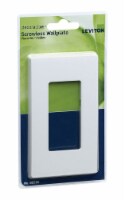 Leviton Decora White 1 gang Polycarbonate Rocker Wall Plate 1 pk - Total Qty: 1; Each Pack