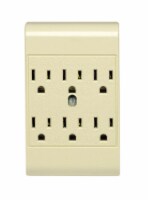 Leviton Polarized 6 outlets Outlet Adapter 1 pk - Total Qty: 1; Each Pack Qty: 1
