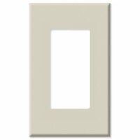 Leviton Almond 1 gang Polycarbonate GFCI/Rocker Wall Plate 1 pk - Total Qty: 1; Each Pack