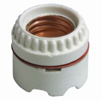 Leviton Porcelain Medium Base Keyless Socket 1 pk - Total Qty: 1; Each Pack Qty: 1