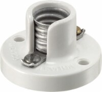 Leviton Lampholder 75 watt 125 volt Candelabra White - Total Qty: 1