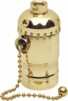 Leviton Aluminum Incandescent Medium Base Pull Chain Socket 1 pk - Total Qty: 1; Each Pack