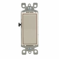 Leviton Decora 15 amps Light Almond Four Pole Rocker Switch