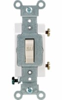Leviton 20 amps Single Pole Toggle AC Quiet Switch Light Almond 1 pk - Total Qty: 1; Each