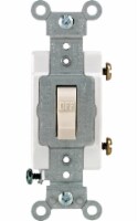 Leviton 15 amps Single Pole Toggle AC Quiet Switch Light Almond 1 pk - Total Qty: 1; Each