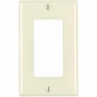 Leviton Decora Almond 1 gang Thermoset Plastic GFCI/Rocker Wall Plate 10 pk - Total Qty: 1;
