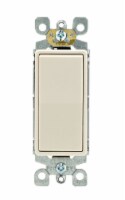 Leviton Decora 15 amps Light Almond Single Pole Rocker Switch