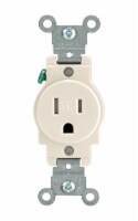 Leviton 15 amps 125 volt Light Almond Outlet 5-15R - Total Qty: 1; Each Pack Qty: 1