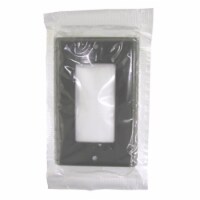 Leviton Decora Brown 1 gang Thermoset Plastic GFCI/Rocker Wall Plate 1 pk - Total Qty: 1;