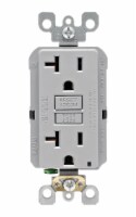 Leviton 20 amps 125 volt Gray GFCI Outlet 5-20R 1 pk - Total Qty: 1; Each Pack Qty: 1