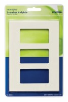 Leviton Decora Plus Almond 3 gang Polycarbonate Rocker Screwless Wall Plate 1 each - Total