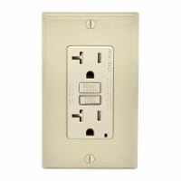 Leviton SmartlockPro 20 amps 125 volt Duplex Light Almond AFCI/GFCI Dual Function Outlet