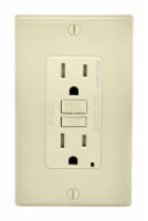 Leviton SmartlockPro Light Almond Duplex AFCI/GFCI Dual Function Outlet