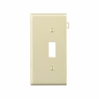Leviton Ivory 1 gang Thermoplastic Nylon Toggle Wall Plate 1 pk - Total Qty: 20; Each Pack