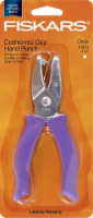 Fiskars Circle Cushioned Grip Hand Punch - Purple Perspective: Main