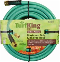 TurfKing PRO Line Maximum Duty Kink Free Garden Hose - 100 Foot - Green Perspective: Main