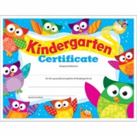 Trend Enterprises Inc. T-17009 Kindergarten Certificate Owl Stars