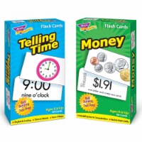 Trend Enterprises Time and Money Skill Drill Flash Cards Assortment for Grades 1-5 T-53905