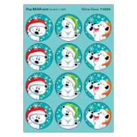 Trend Enterprises T-83303 1.25 in. Winter Bears & Pep-BEAR-mint Scratch N Sniff Stinky Sticke